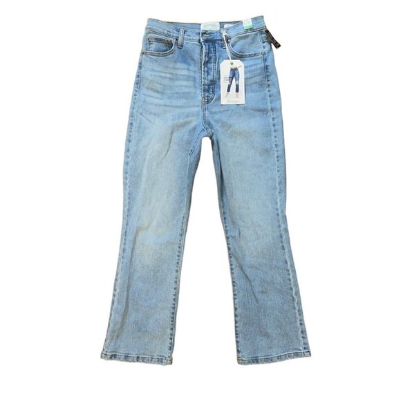 Regeneration By Celebrity Pink High Rise Cropped Flare Flower Jeans Size 5/27 - Picture 10 of 11